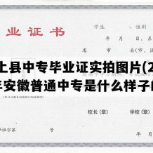 颍上县中专毕业证实拍图片(2021年安徽普通中专是什么样子的）