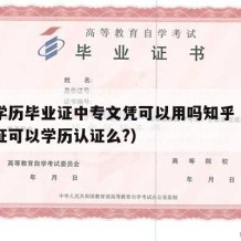 中专学历毕业证中专文凭可以用吗知乎（中专毕业证可以学历认证么?）