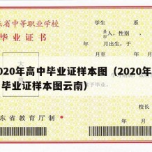 2020年高中毕业证样本图（2020年高中毕业证样本图云南）