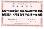 石家庄幼儿师范高等专科学校自考毕业证图片（河北自考毕业证补办流程）