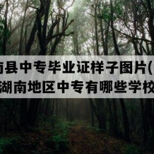 衡南县中专毕业证样子图片(1992年湖南地区中专有哪些学校)