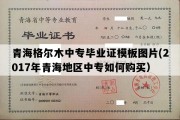 青海格尔木中专毕业证模板图片(2017年青海地区中专如何购买）