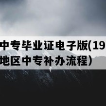 澧县中专毕业证电子版(1994年湖南地区中专补办流程）