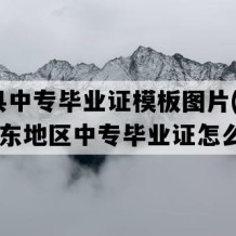 五莲县中专毕业证模板图片(2000年山东地区中专毕业证怎么购买）