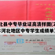 张北县中专毕业证高清样图(2006年河北地区中专学生成绩单）