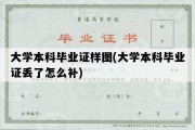 大学本科毕业证样图(大学本科毕业证丢了怎么补)