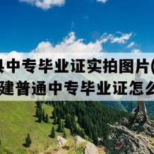 平和县中专毕业证实拍图片(2016年福建普通中专毕业证怎么购买）