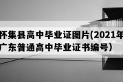 怀集县高中毕业证图片(2021年广东普通高中毕业证书编号）