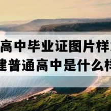 福建省高中毕业证图片样本(2002年福建普通高中是什么样子的）