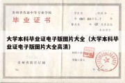 大学本科毕业证电子版图片大全（大学本科毕业证电子版图片大全高清）