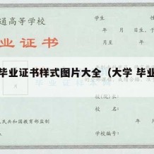 大学毕业证书样式图片大全（大学 毕业证书）