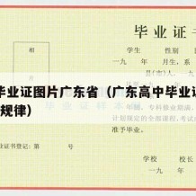 高中毕业证图片广东省（广东高中毕业证编号13位 规律）