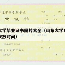 山东大学毕业证书图片大全（山东大学本科毕业证发放时间）