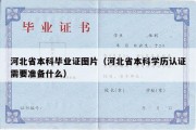 河北省本科毕业证图片（河北省本科学历认证需要准备什么）