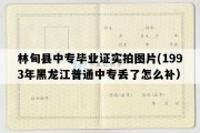 林甸县中专毕业证实拍图片(1993年黑龙江普通中专丢了怎么补）