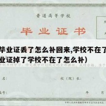 中专毕业证丢了怎么补回来,学校不在了（中专毕业证掉了学校不在了怎么补）