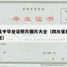 四川高中毕业证照片图片大全（四川省的高中毕业证）