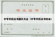 中专学历证书图片大全（中专学历证书样本）