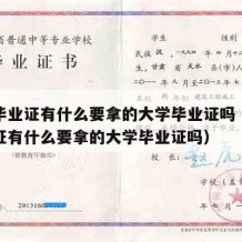 大学毕业证有什么要拿的大学毕业证吗（大学毕业证有什么要拿的大学毕业证吗）