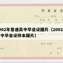 2002年普通高中毕业证图片（2002年高中毕业证样本图片）