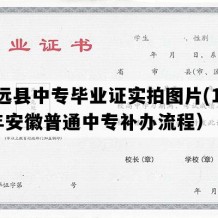 定远县中专毕业证实拍图片(1994年安徽普通中专补办流程）