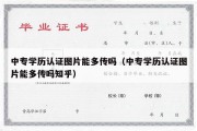 中专学历认证图片能多传吗（中专学历认证图片能多传吗知乎）