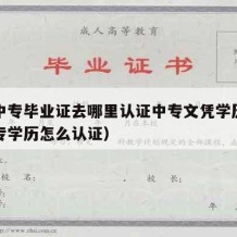 职工中专毕业证去哪里认证中专文凭学历（职业中专学历怎么认证）