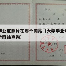 大学毕业证照片在哪个网站（大学毕业证照片在哪个网站查询）