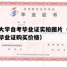 湖北大学自考毕业证实拍图片（湖北自考毕业证购买价格）