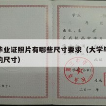 大学毕业证照片有哪些尺寸要求（大学毕业证照片的尺寸）