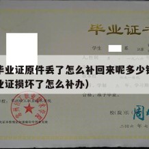 大学毕业证原件丢了怎么补回来呢多少钱（大学毕业证损坏了怎么补办）