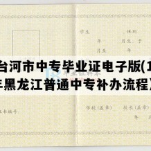 七台河市中专毕业证电子版(1991年黑龙江普通中专补办流程）