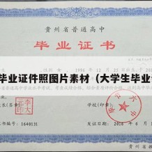 大学毕业证件照图片素材（大学生毕业证照）