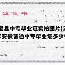 灵璧县中专毕业证实拍图片(2019年安徽普通中专毕业证多少钱）