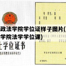 山东政法学院学位证样子图片(山东政法学院法学学位课)