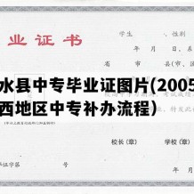 白水县中专毕业证图片(2005年陕西地区中专补办流程）