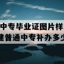 漳浦县中专毕业证图片样本(2000年福建普通中专补办多少钱）