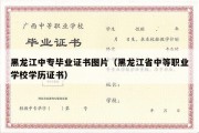 黑龙江中专毕业证书图片（黑龙江省中等职业学校学历证书）