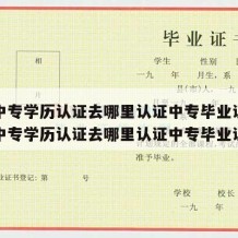 外省中专学历认证去哪里认证中专毕业证呢（外省中专学历认证去哪里认证中专毕业证呢）