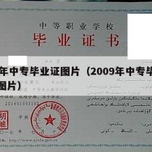 09年中专毕业证图片（2009年中专毕业证图片）