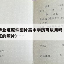 高中毕业证原件图片高中学历可以用吗（高中毕业证的照片）