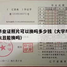 大学毕业证照片可以换吗多少钱（大学毕业证照片太丑能换吗）