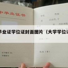 大学毕业证学位证封面图片（大学学位证书照片）