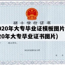 2020年大专毕业证模板图片(2020年大专毕业证书图片)