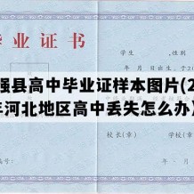 枣强县高中毕业证样本图片(2007年河北地区高中丢失怎么办）