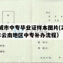 宣威市中专毕业证样本图片(2015年云南地区中专补办流程）