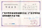 广东中专毕业证样本图片大全（广东中专毕业证样本图片大全下载）