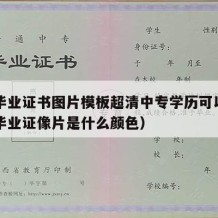 中专毕业证书图片模板超清中专学历可以吗（中专毕业证像片是什么颜色）