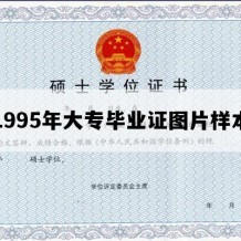 1995年大专毕业证图片样本