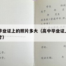 高中毕业证上的照片多大（高中毕业证上照片是几寸）